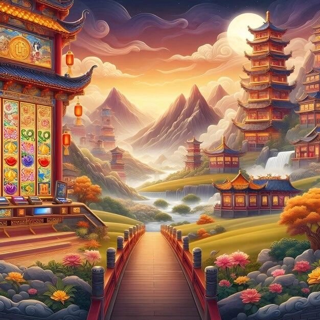 Tampilan meja No Commission Baccarat di studio olahbet